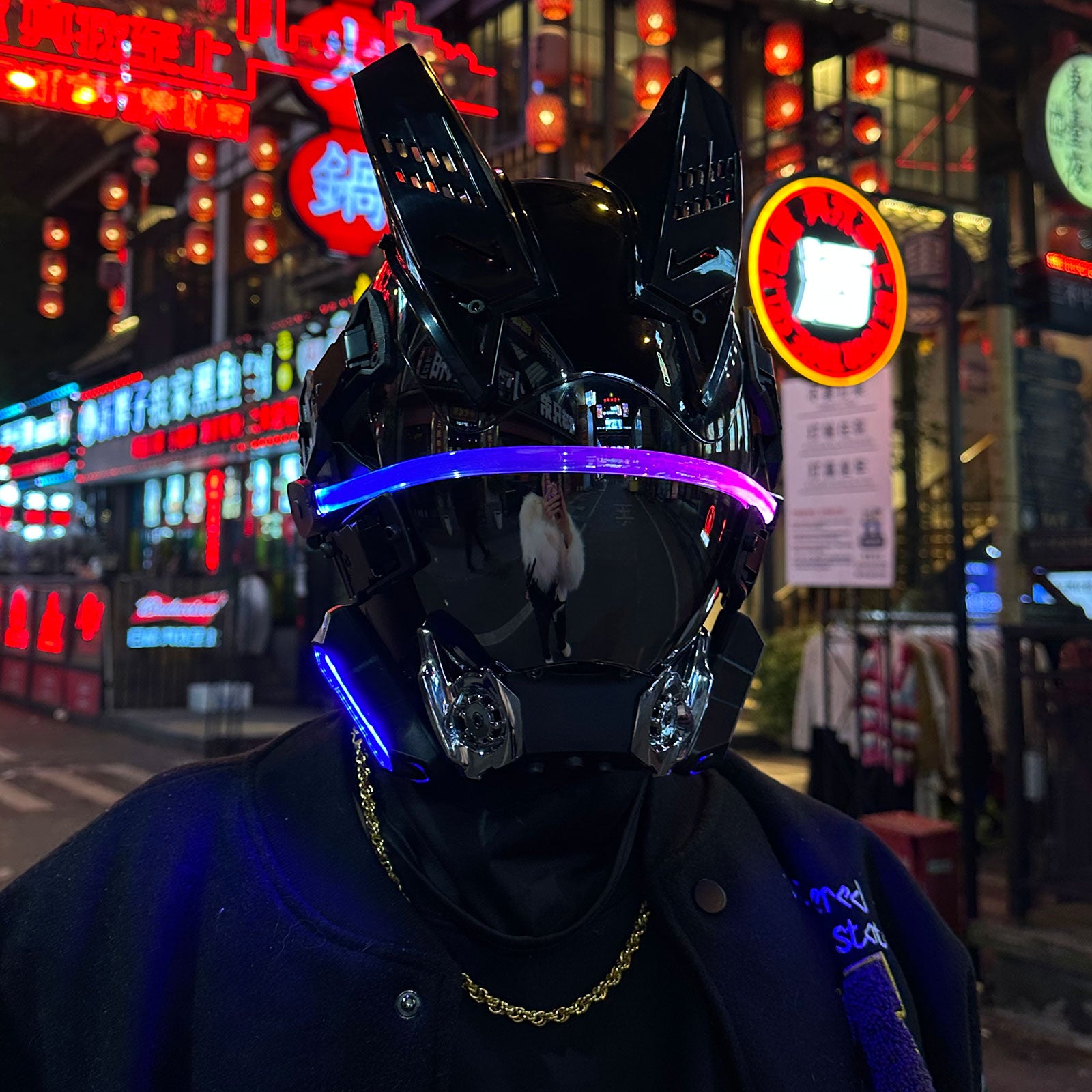 Cyber Punk Mask Cosplay Costumes Halloween Party Music Festival DJ